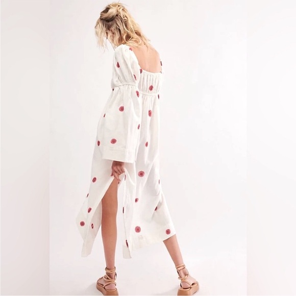 Free People Emory Embroidered Midi Dress - Picture 4 of 13